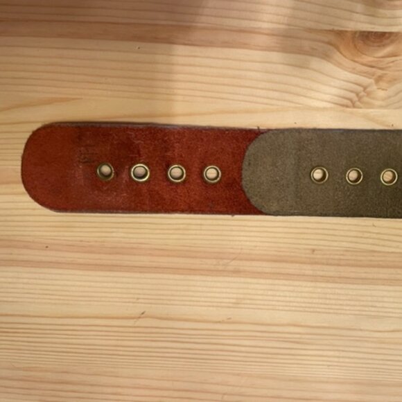 60s belt, rare find, multicolored suede patches, never worn 26-33.5 inches fit main image 5